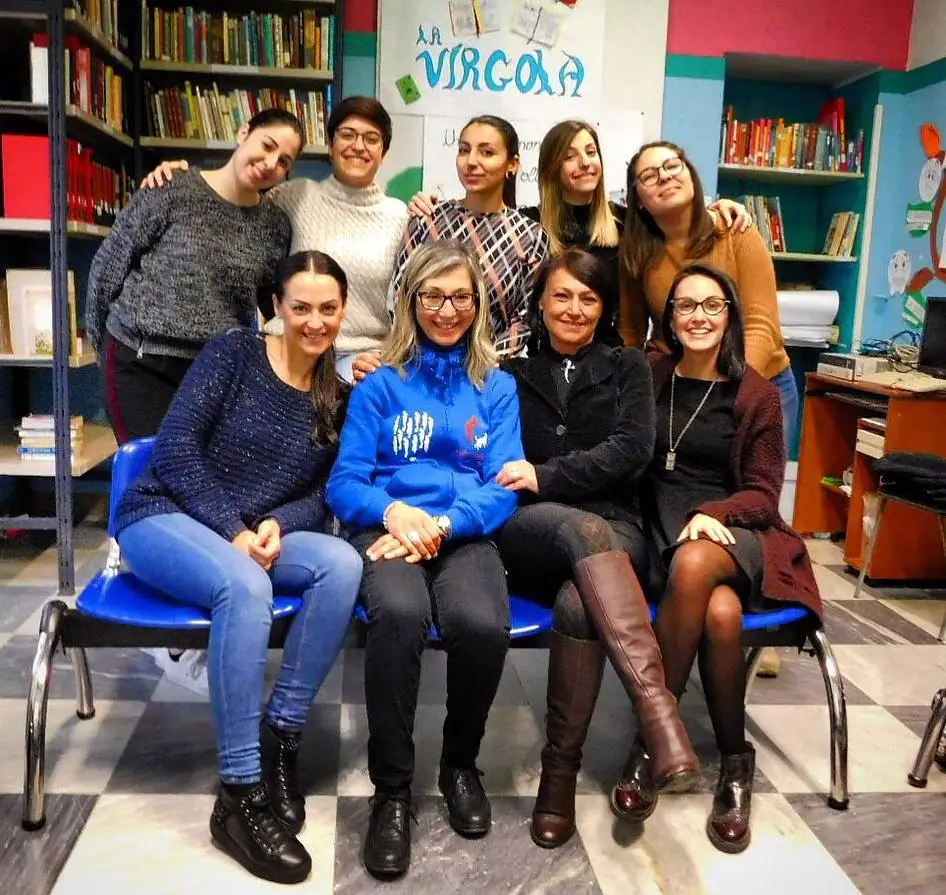 Foto di gruppo per la festa della Donna