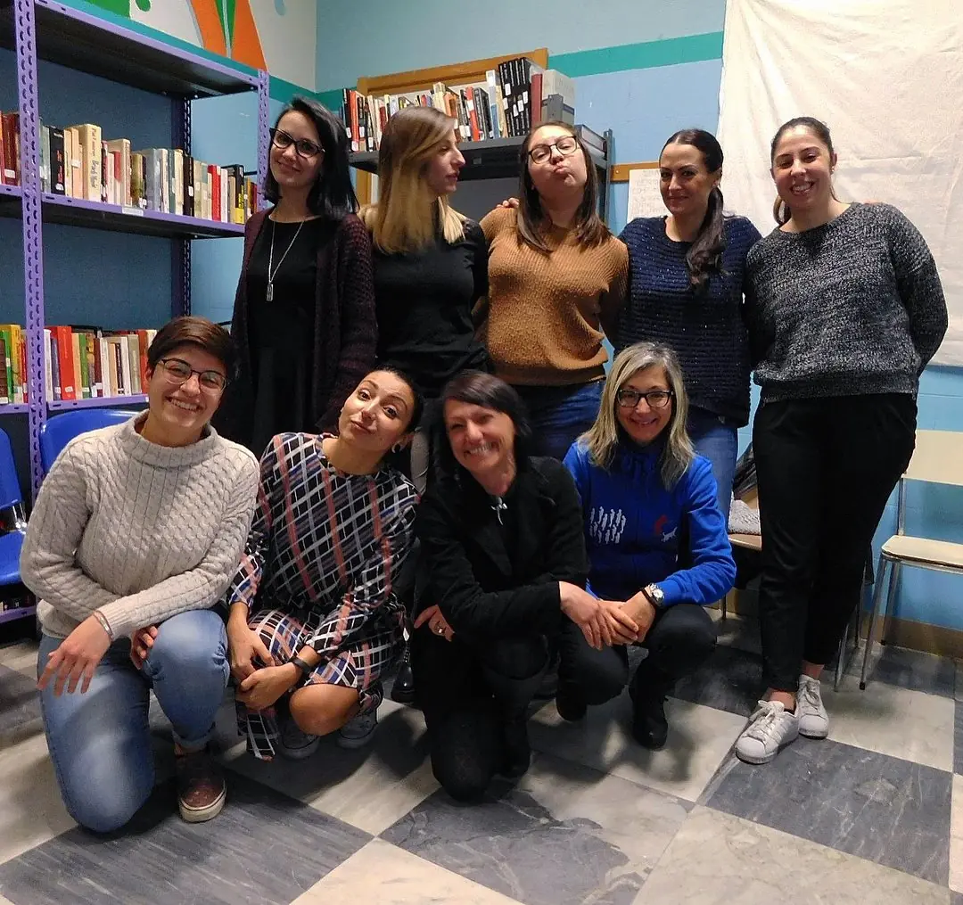 Foto di gruppo per la festa della Donna
